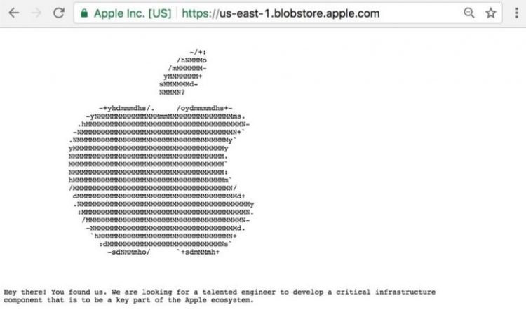 apple hiden page