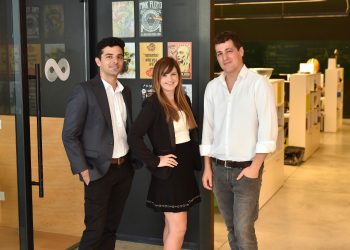 שמואל חפץ סגן יור הדירקטוריון סיון ראושר מנכל אילון לוטם סמנכל טכנולוגיות מחברת SAM קרדיט תומר רטנברג