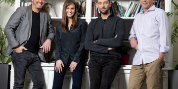 מימין יאיר שוהם רועי בר קט עדי כספי ונועם קייזר. המנהלים בקרן אינטל קפיטל צילום אייל טואג