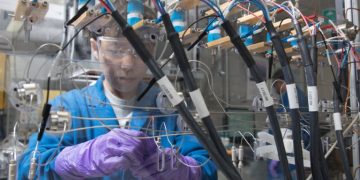  סוללה המבוססת על חומר קתודה נטול קובלט וניקל שפותחה במעבדות יבמ באלמדן. צילום: IBM