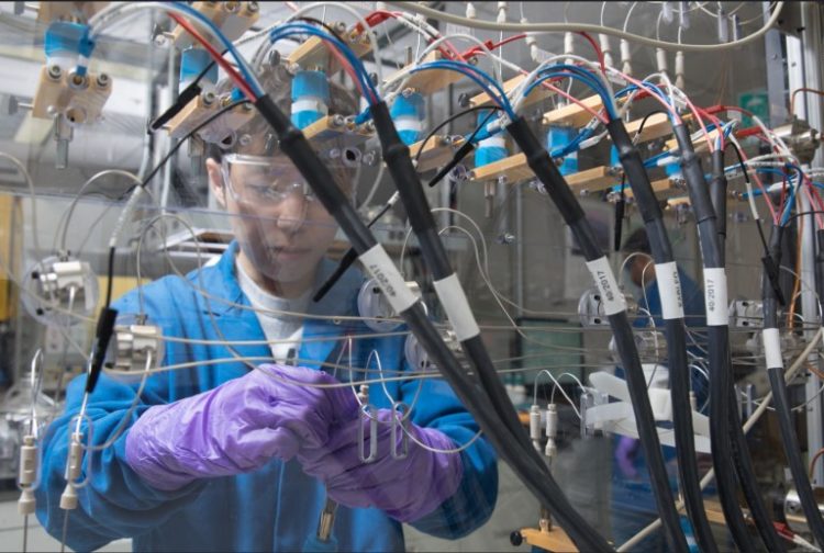  סוללה המבוססת על חומר קתודה נטול קובלט וניקל שפותחה במעבדות יבמ באלמדן. צילום: IBM