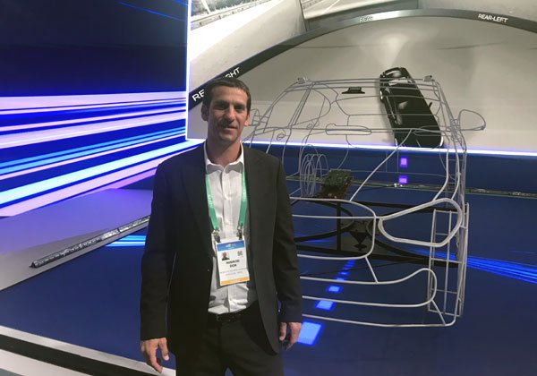 נמרוד דור, מנהל אזור אסיה ואפריקה במובילאיי בביתן החברה בתערוכת CES 2020. צילום: אבי בליזובסקי