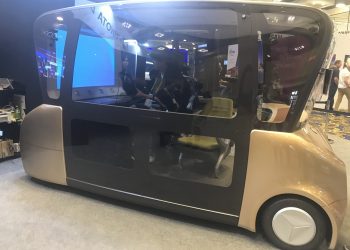 מכונית אוטונומית ב-CES 2018. צילום: אבי בליזובסקי