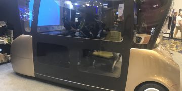 מכונית אוטונומית ב-CES 2018. צילום: אבי בליזובסקי