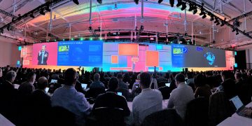 מנכ"ל דאסו סיסטמס ברנררד שארלס בכנס השנתי של החברה בנשוויל, פברואר 2020. צילום: שלמה גרדמן