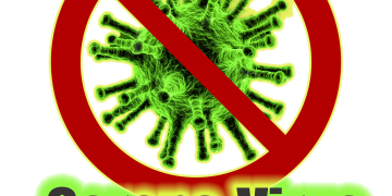 אזהרה מפני וירוס הקורונה. איור: Image by _freakwave_ from Pixabay