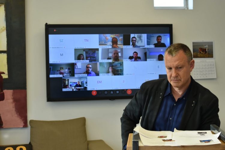 אראל מרגלית בועידת פתרונות הקורונה. צילום: אלי מנדלבאום