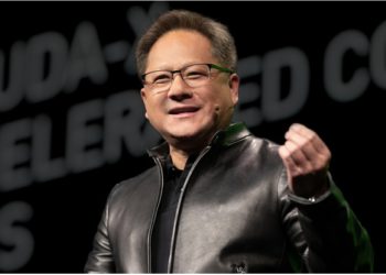 מנכ"ל NVIDIA ג'נסן הואנג בכנס GTC 2020 - ששודר ברשת. צילום יחצ, אנבידיה