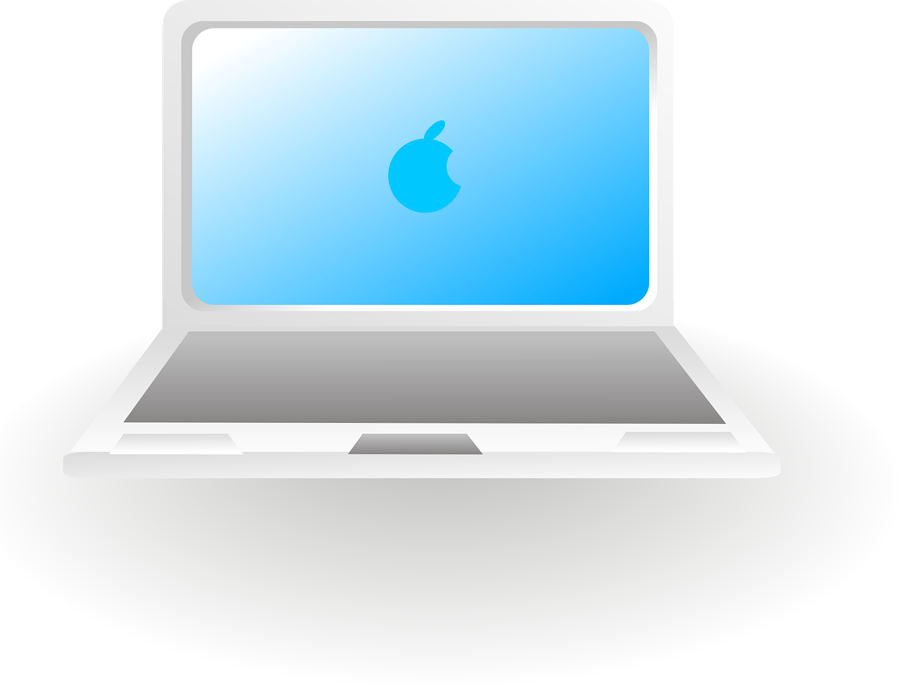מחשב מק-בוק של אפל. המחשה: Image by Clker-Free-Vector-Images from Pixabay