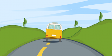 נסיעה בטוחה לטיול. איור: Image by digital designer from Pixabay