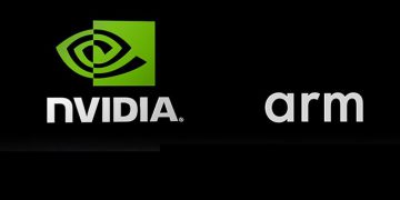 לוגו החברות NVIDIA ו-ARM. צילום יחצ