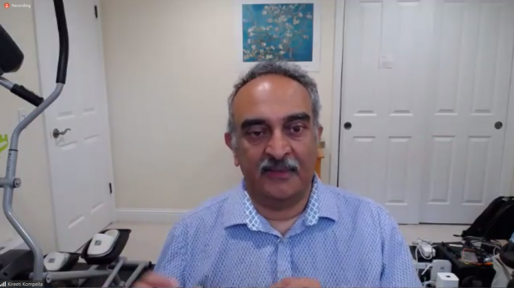 קיריטי קומפלה, CTO הנדסי, ג'וניפר. צילום מסך מתוך זום