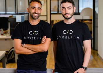 סלבה ברונפמן ומיכאל אנגסטלר, Cybellum - צילום: ירין טרנוס