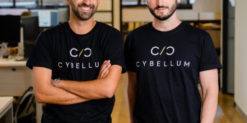 סלבה ברונפמן ומיכאל אנגסטלר, Cybellum - צילום: ירין טרנוס