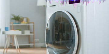 מכונת כביסה חכמה המבוססת על בקרים שמוטמע בהם מהדר לימוד מכונה Glow. צילום יחצ, NXP