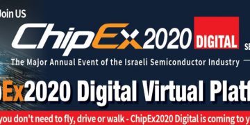 כנס התעשיה ChipEx2020 יתקיים השנה ככנס וירטואלי ב-16 בספטמבר, 2020 בהשתתפות מומחים מכל העולם