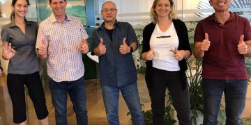 משתתפי מחזור 2020 של מאיץ היזמות אואזיס של אוניברסיטת בן גוריון ויבמ. צילום יחצ