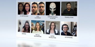 פלטפורמת הוידאו לבינה מלאכותית מקסין, אחד המוצרים שהכורזו בכנס ה-GTC, אוקטובר 2020. צילום יחצ, אנבידיה