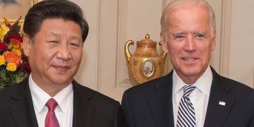 נשיא ארה"ב , ג'ו ביידן עם נשיא סין, שי ג'ינפינג צילום: Wikipedia