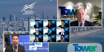 ראשי טאואר פותחים את המסחר בת"א, ינואר 2021. צילום יחצ