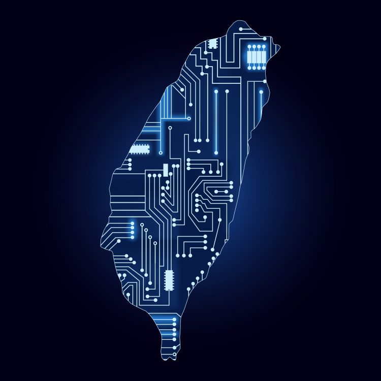 מפת טאיוון המציגה אותה כמעצמה בתחום השבבים. המחשה: depositphotos.com