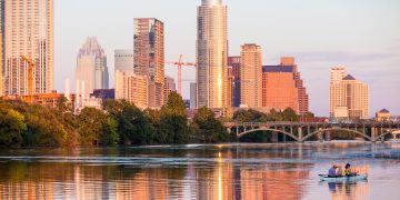 קו הרקיע של אוסטין לפני הסופה. המחשה: depositphotos.com