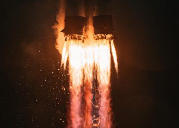 שיגור משגר סויוז ב-22/3/21 ובו בין היתר שלושת לווייני אדליס-סמסון של הטכניון. צילום: GK LOUNCH SERVICES