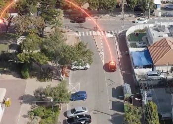 המחשת פעולת מערכות ה-V2X של אוטוטוקס. צילום יחצ