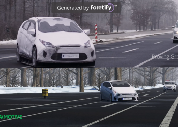 הרובוטים הנוהגים של יומנטיקס בשילוב פלטפורמת האימות של פורטליקס, בתנאי כביש אמיתיים. צילום יחצ