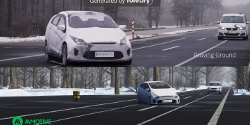 הרובוטים הנוהגים של יומנטיקס בשילוב פלטפורמת האימות של פורטליקס, בתנאי כביש אמיתיים. צילום יחצ