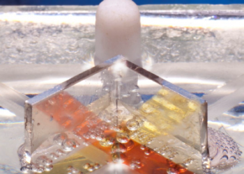 פיצול מים למימן וחמצן בתהליך הפוטו-אלקטרוכימי. (קרדיט צילום: מיקי קורן, דוברות הטכניון)