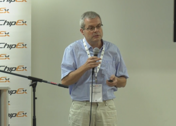 ד"ר איגור אלקנוביץ', CTO של חברת GUC, בכנס ChipEx2021, צילום מסך