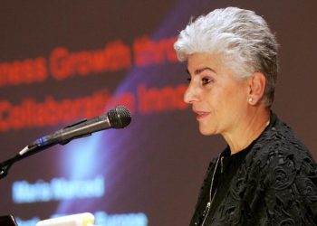 מריה מרסד, מנכ"לית TSMC אירופה, בכנס GCE בשנת 2010. צילום: ניב קנטור