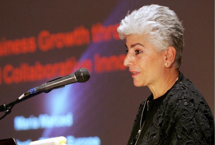 מריה מרסד, מנכ"לית TSMC אירופה, בכנס GCE בשנת 2010. צילום: ניב קנטור