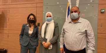 השרה אורית פרקש הכהן וח"כ מנסור עבאס באירוע ההכרזה על תוכנית החומש לקידום ההייטק במגזר הערבי. צילום: משרד המדע