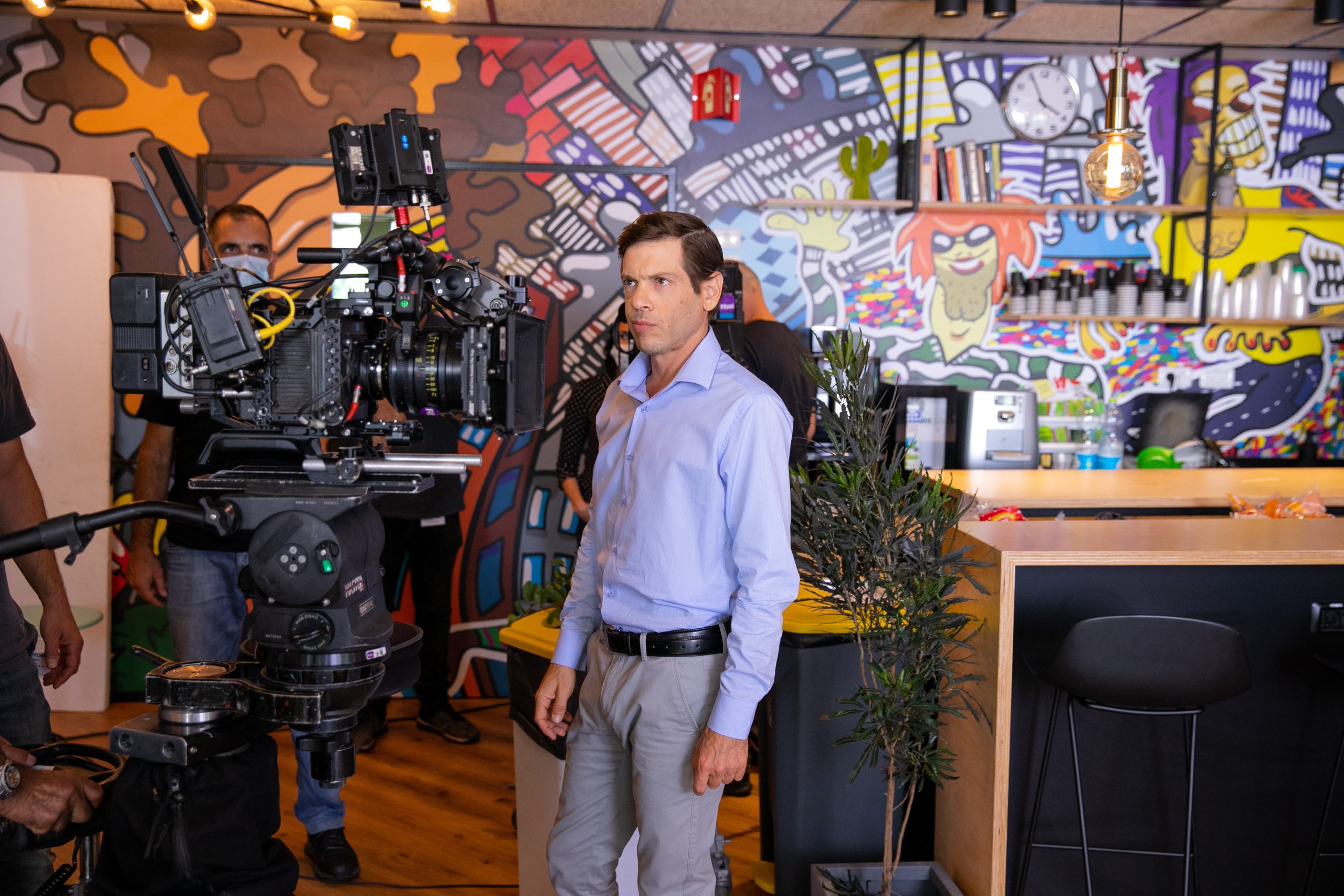 השחקן מיכאל הנגבי בקמפיין גיוס עובדים של מארוול. צילום יחצ