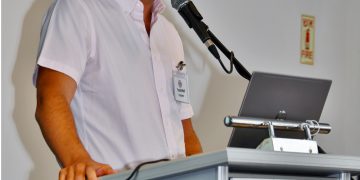 מנכ"ל רובוטמי יוסי וולף במפגש הסיליקון קלאב, 14/9/2021. צילום: שמואל אוסטר