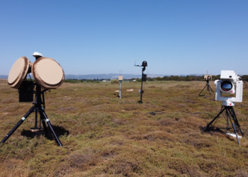 מערכת Drone Dome מותקנת בקרבת מפגש ה-G7 באנגליה בקיץ האחרון. צילום יחצ, רפאל