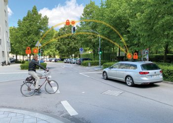 אוטוטוקס תשיק במינכן פלטפורמה למניעת תאונות בצמתים של אופניים וקורקינטים המכונה זוז (ZOOZ). צילום יחצ