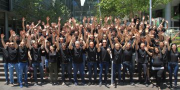 עובדי סלנו בישראל בעקבות רכישתה בידי רנסאס. צילום: אסנת קרסננסקי