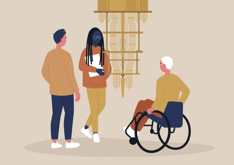 מדענים חוקרים מחשב קוונטי. אילוסטרציה: depositphotos.com