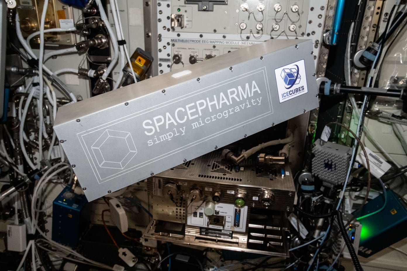 המעבדה של ספייס פארמה הישראלית מותקנת בתחנת החלל הבינלאומית. צילום יחצ