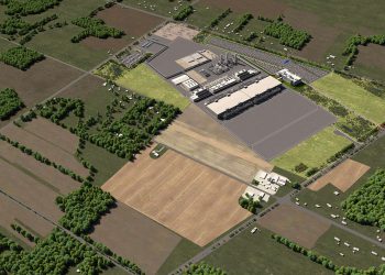 הדמיה של אתר הייצור שאינטל בונה באוהיו. צילום יחצ