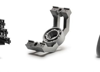 דוגמאות לחלקים שיוצרו במדפסת H350 של סטרטסיס. צילום: יח"צ