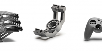 דוגמאות לחלקים שיוצרו במדפסת H350 של סטרטסיס. צילום: יח"צ