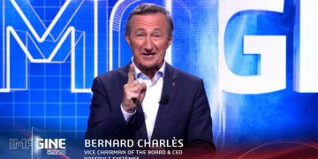 מנכ"ל דאסו סיסטמס ברנראד שארלה. צילום מסך מתוך כנס החברה, פברואר 2022