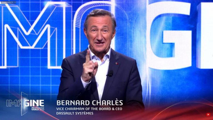 מנכ"ל דאסו סיסטמס ברנראד שארלה. צילום מסך מתוך כנס החברה, פברואר 2022