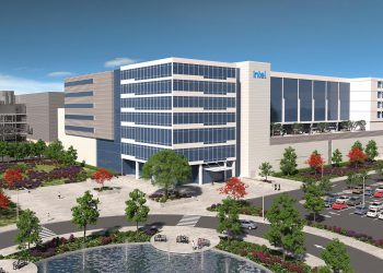 הדמיית המפעל הכפול שאינטל תבנה במגדבורג, גרמניה. צילום יחצ