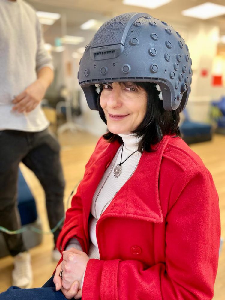 קסדת בריין ספייס. *קרדיט לתמונה: דוברות אוניברסיטת אריאל ו- חברת Brain Space