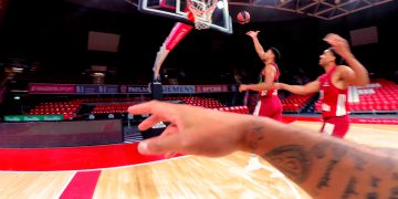 אימון של באיירן מינכן ממצלמת הגוף של אחד השחקנים. צילום: מיינדפליי